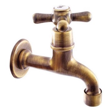 RAV Slezák MK193SM - Waschtischarmatur MORAVA RETRO 11,8 cm Antikmessing