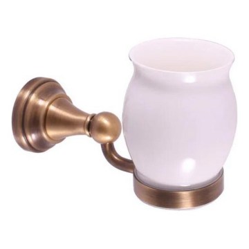 RAV Slezák MKA0201SM - Zahnbürstenhalter MORAVA RETRO Antikmessing