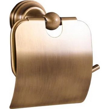 RAV Slezák MKA0400SM - Toilettenpapierhalter mit Abdeckung MORAVA RETRO Altmessing