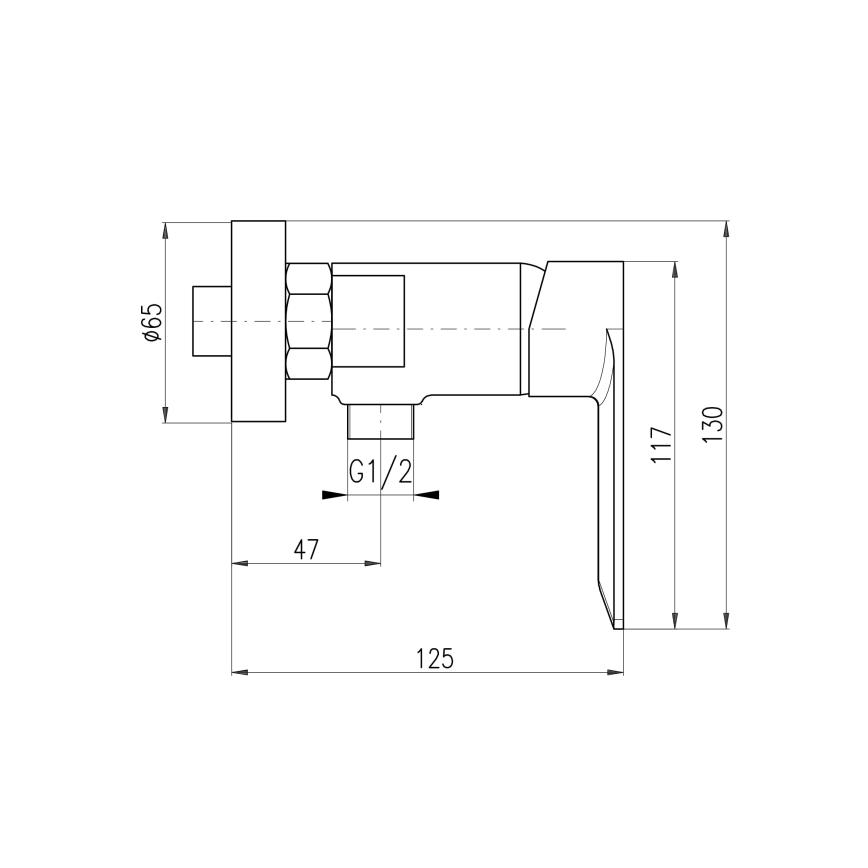 RAV Slezák NL181.5 - Duscharmatur NIL glänzender Chrom