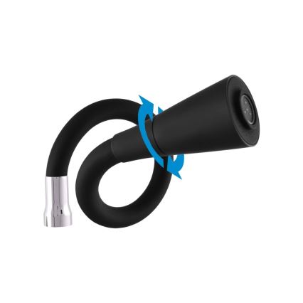 RAV Slezák SA002.5/13 - Spültischarmatur SAZAVA 32,3 cm schwarz / glänzender Chrom