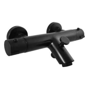 RAV Slezák TRM54.5CMAT - Thermostatische Badewannenarmatur TERMO matt-schwarz