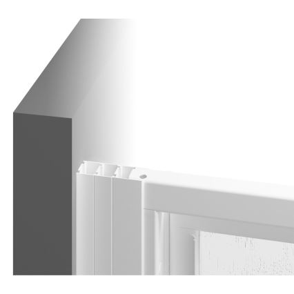 Ravak 00V701R211 - Dreiteilige Duschtür SUPERNOVA 90x198 cm weiß