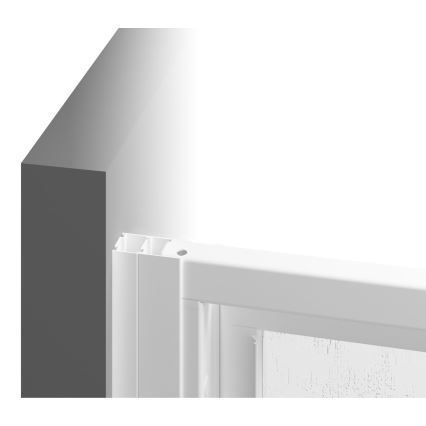 Ravak 00V701R211 - Dreiteilige Duschtür SUPERNOVA 90×198 cm weiß