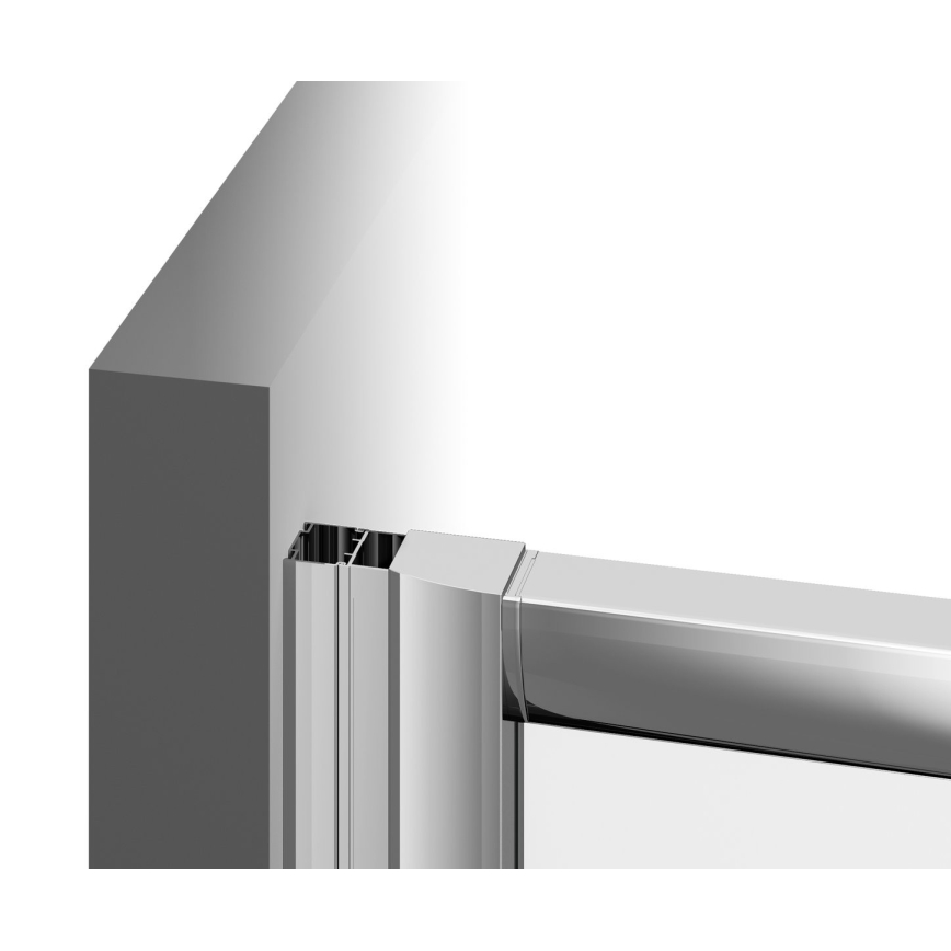 Ravak 1XV70C00Z1 - Duschkabine BLIX 90x90 cm, glänzender Chrom