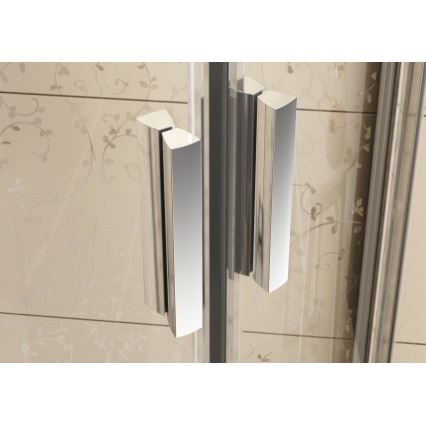 Ravak 3B240C00Z1 - Viertelkreisförmige vierteilige Duschkabine BLIX 80x80 cm, glänzender Chrom