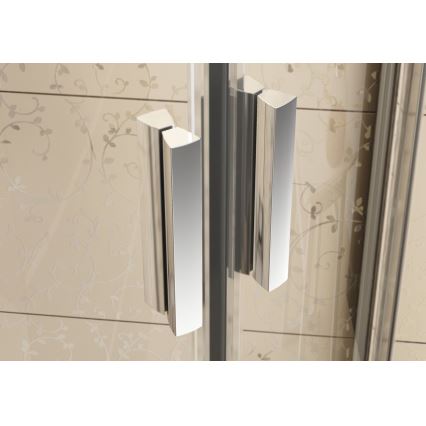 Ravak 3B240C00Z1B - Viertelkreisförmige vierteilige Duschkabine BLIX 80x80 cm, glänzend verchromt