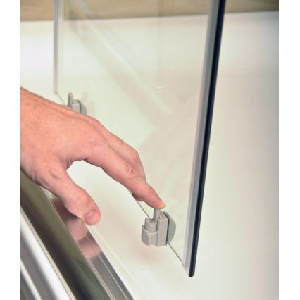 Ravak 3B270C00Z1B - Viertelkreisförmige, vierteilige Duschkabine BLIX 90x90 cm, glänzender Chrom