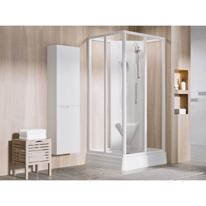 Ravak A007701120 - Quadratische Duschwanne ANGELA 90x90 cm, weiß