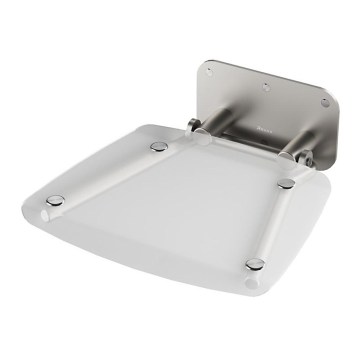 Ravak B8F0000051 - Klappbarer Duschsitz OVO, Edelstahl
