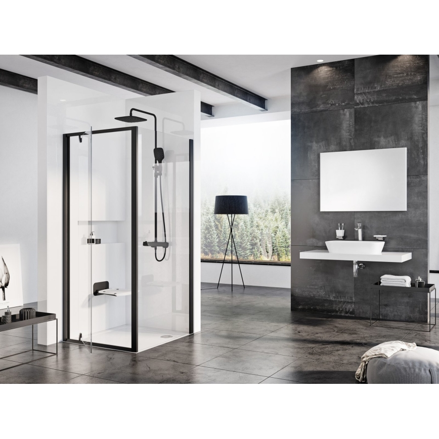 Ravak B8F0000060 - Klappbarer Duschsitz OVO schwarz