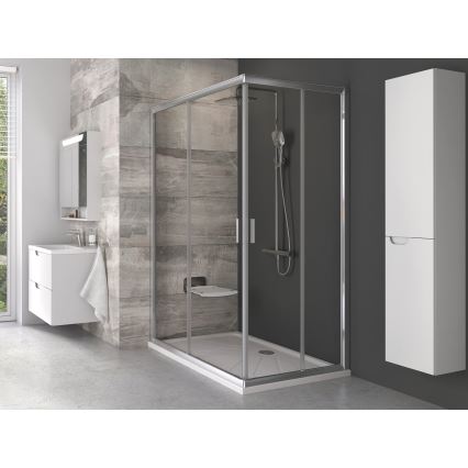 Ravak B8F0000060 - Klappbarer Duschsitz OVO schwarz