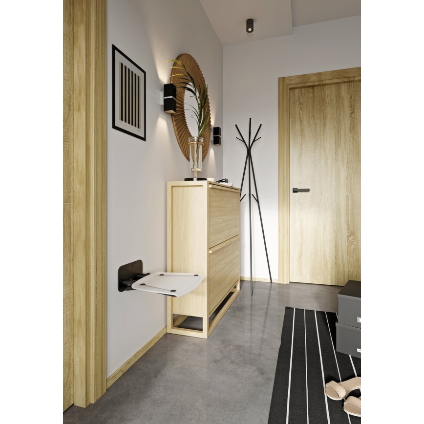 Ravak B8F0000060 - Klappbarer Duschsitz OVO schwarz