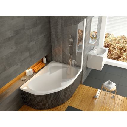 Ravak C421000000 - Eckbadewanne ROSA 170x105 cm Acryl/weiß