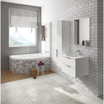 Ravak C421000000 - Eckbadewanne ROSA 170x105 cm Acryl/weiß