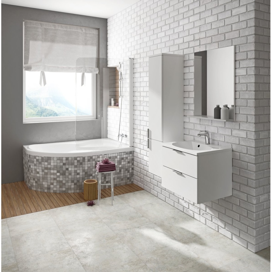 Ravak C421000000 - Eckbadewanne ROSA 170x105 cm Acryl/weiß
