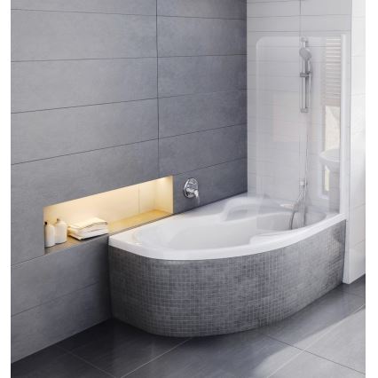 Ravak C421000000 - Eckbadewanne ROSA 170x105 cm Acryl/weiß