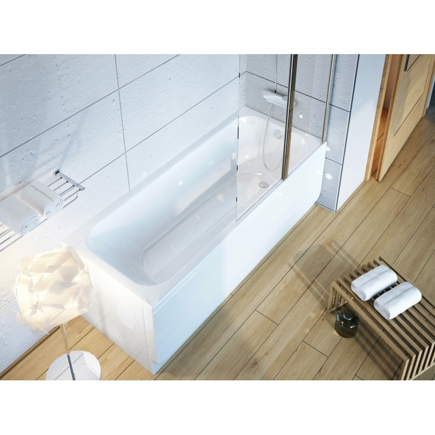 Ravak C741000000 - Badewanne CHROME 170x75 cm Acryl/weiß