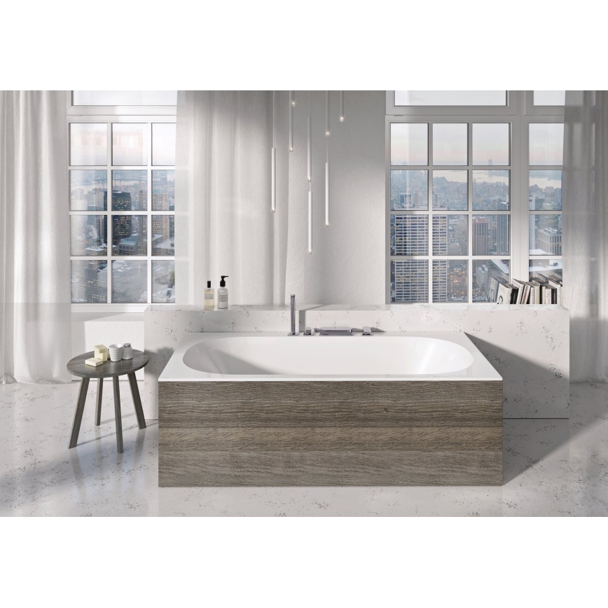 Ravak C921300000 - Badewanne CITY SLIM 180x80 cm Acryl/weiß
