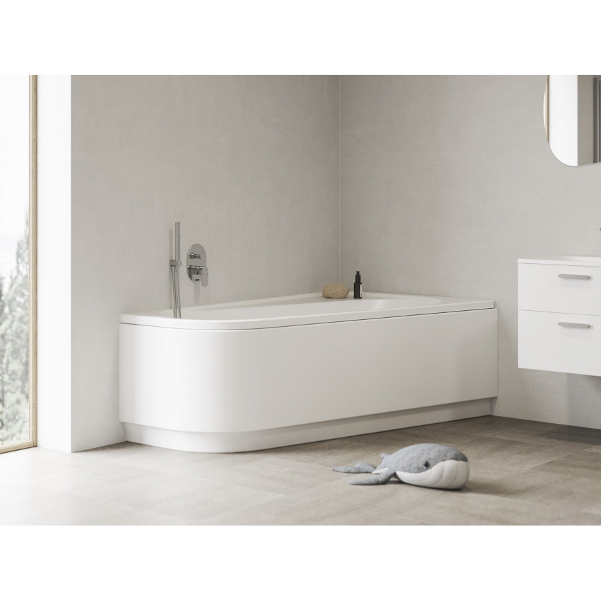 Ravak CA41000000 - Eckbadewanne CHROME 170x105 cm Acryl/weiß