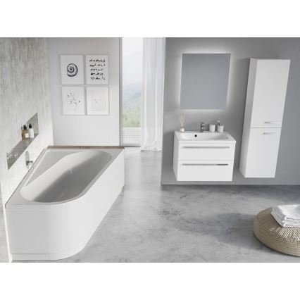 Ravak CA41000000 - Eckbadewanne CHROME 170x105 cm Acryl/weiß