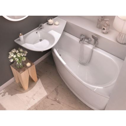 Ravak CH01000000 - Eckbadewanne AVOCADO 160x75 cm Acryl/weiß