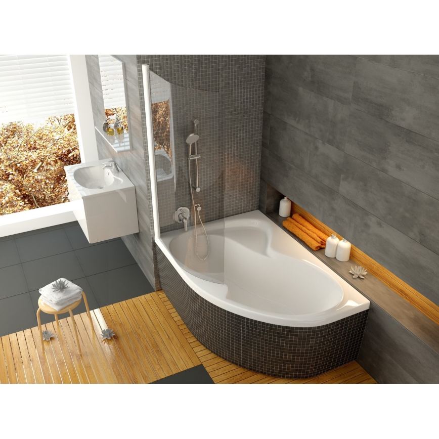 Ravak CM21000000 - Eckbadewanne ROSA 160x105 cm Acryl/weiß