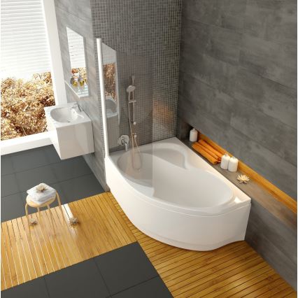 Ravak CM21000000 - Eckbadewanne ROSA 160x105 cm Acryl/weiß