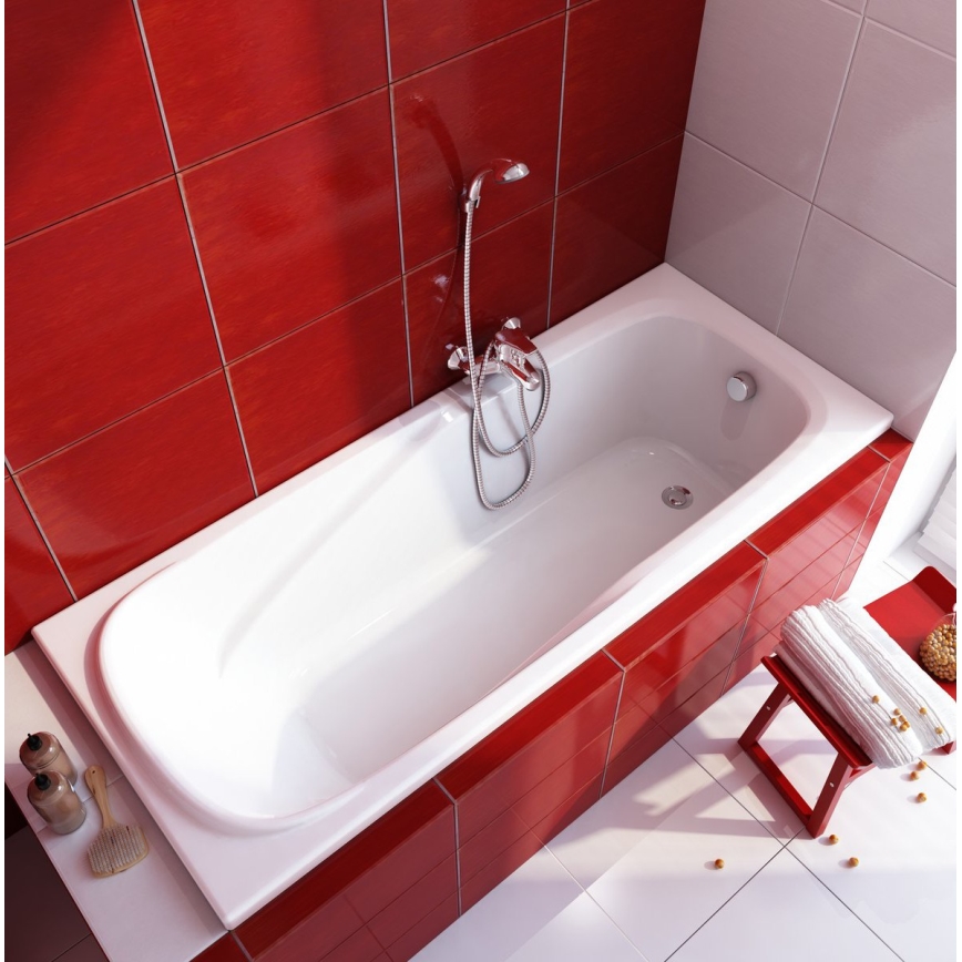 Ravak CP11000000 - Badewanne VANDA 160x70 cm Acryl/glänzend weiß