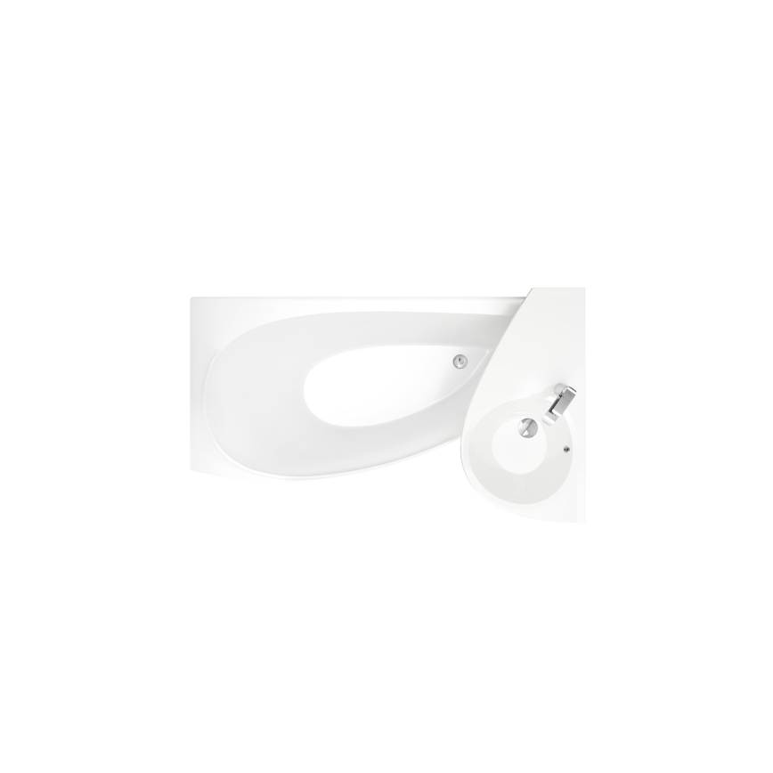 Ravak CQ01000000 - Eckbadewanne AVOCADO 160x75 cm Acryl/weiß