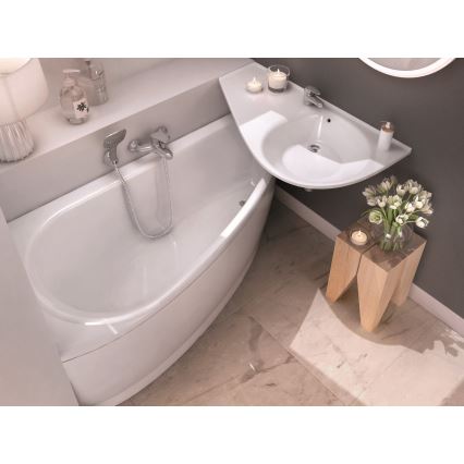 Ravak CT01000000 - Eckwanne AVOCADO 150x75 cm Acryl/weiß