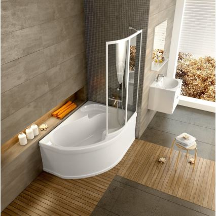 Ravak CV01000000 - Eckbadewanne ROSA 140x105 cm Acryl/weiß