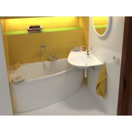 Ravak CZT1000A00 - Wannenverkleidung für Badewanne AVOCADO, 150 cm, Acryl, weiß