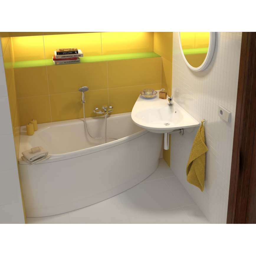 Ravak CZT1000A00 - Wannenverkleidung für Badewanne AVOCADO, 150 cm, Acryl, weiß