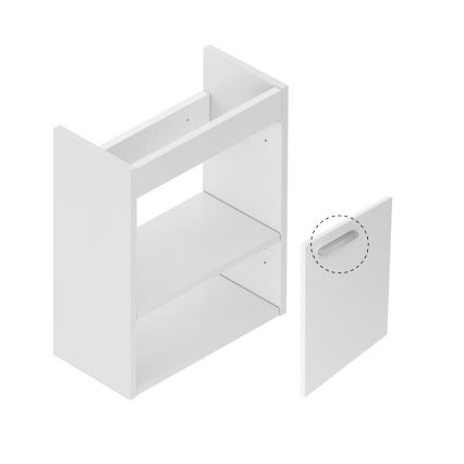 Ravak X000000538 - Waschbeckenunterschrank CHROME 40x50 cm weiß