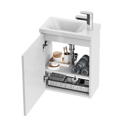 Ravak X000000540 - Tür für Waschbeckenunterschrank links CHROME  37,5x53 cm weiß