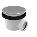 Ravak X01309 - Siphon für Duschwanne Ø 11,6 cm, glänzender Chrom