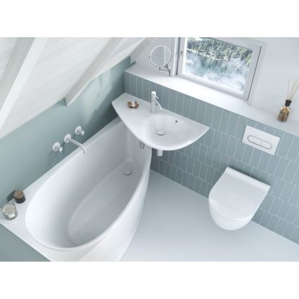 Ravak X01455 - Betätigungsplatte CHROME 24,7 x 16,5 cm weiß