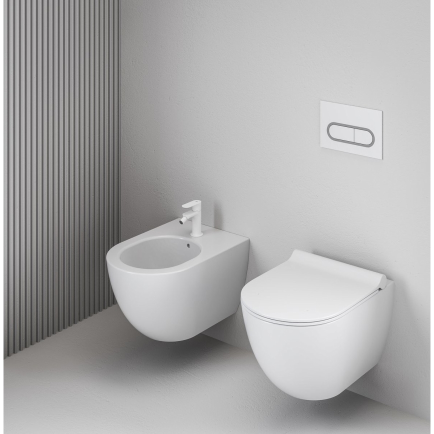 Ravak X01517 - Wand-Bidet UNI CHROME Keramik/Weiß