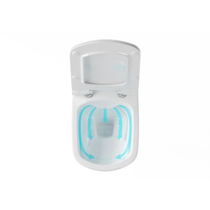 Ravak X01671 - Wandhängendes spülrandloses WC CLASSIC aus Keramik, weiß