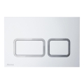 Ravak X01739 - TWIN Betätigungsplatte 24,7x16,5 cm weiß