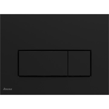 Ravak X01744 - Betätigungsplatte UNI SLIM 24,7x16,5 cm schwarz