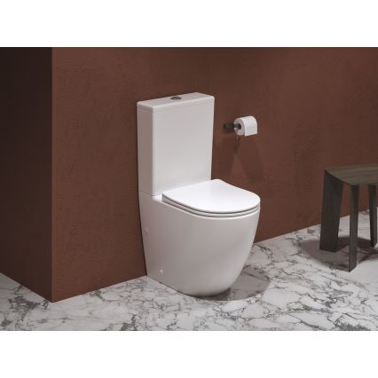 Ravak X01870 - Kombi-WC randlos mit SoftClose-Sitz OPTIMA Keramik/weiß