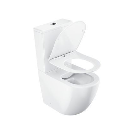 Ravak X01870 - Kombi-WC randlos mit SoftClose-Sitz OPTIMA Keramik/weiß