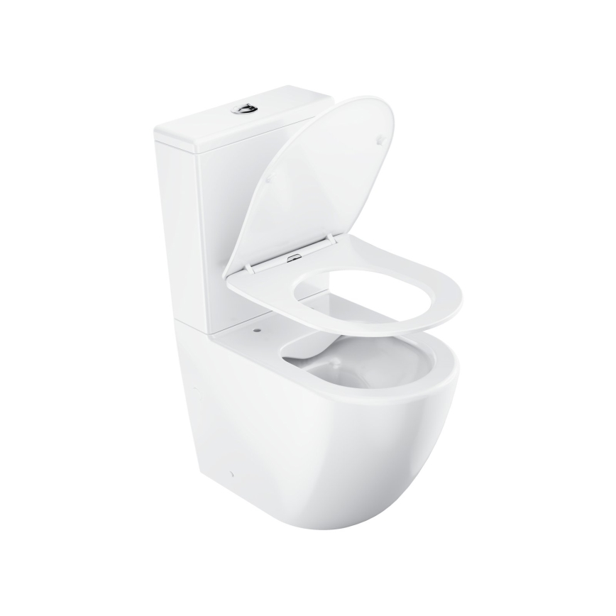 Ravak X01870 - Kombi-WC randlos mit SoftClose-Sitz OPTIMA Keramik/weiß