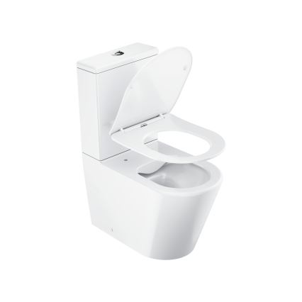 Ravak X01872 - Randloses Kombi-WC mit SoftClose-Sitz ELEGANT, Keramik/weiß