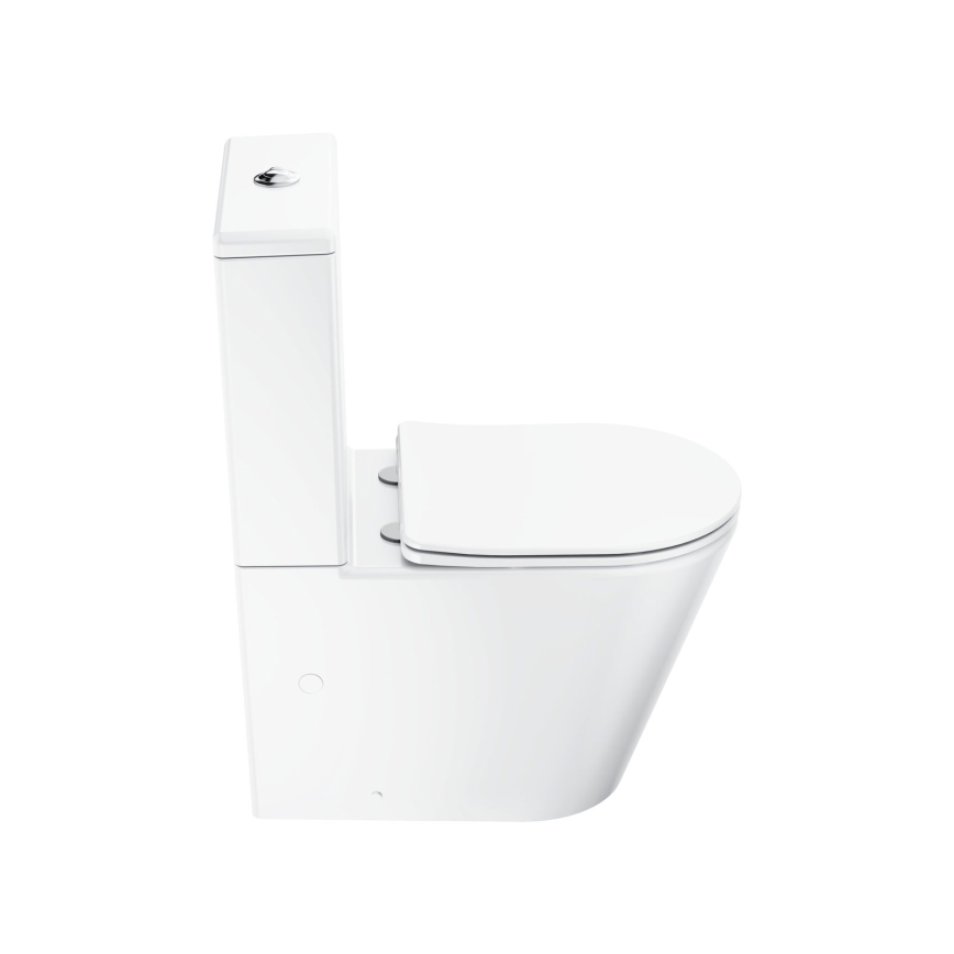 Ravak X01872 - Randloses Kombi-WC mit SoftClose-Sitz ELEGANT, Keramik/weiß