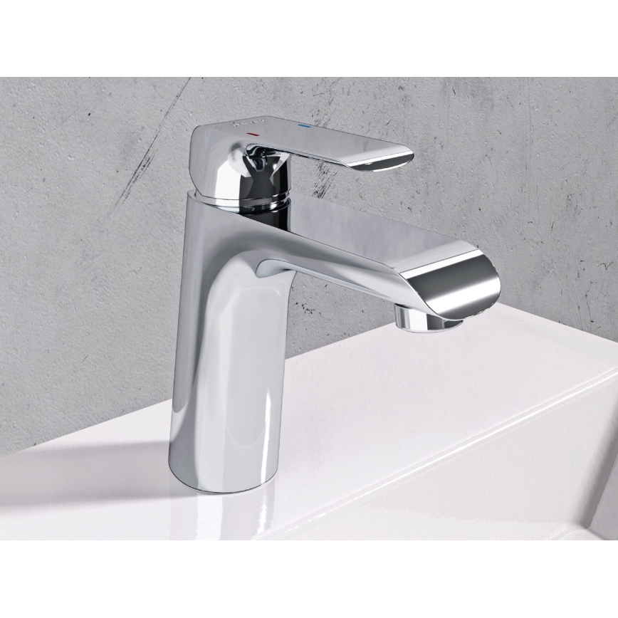 Ravak X070118 - Waschtischarmatur FLAT 15,1 cm Hochglanz-Chrom