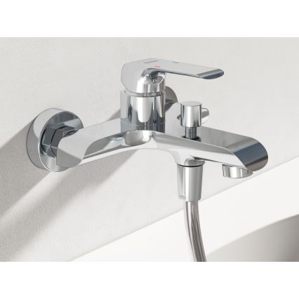 Ravak X070119 - Badewannenarmatur FLAT, Hochglanzchrom