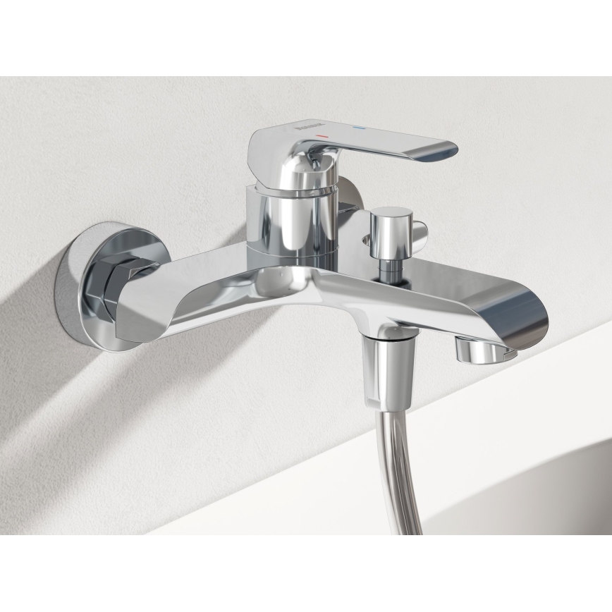 Ravak X070119 - Badewannenarmatur FLAT, Hochglanzchrom